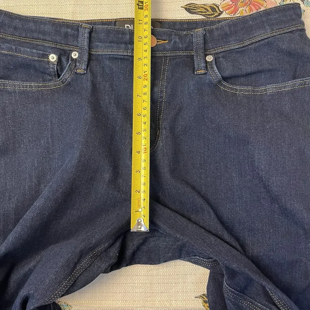 DU/ER L2X Relaxed Taper Jeans Men's 36x32 Dark Blue Performance Stretch Denim